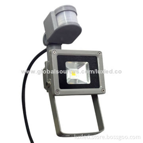 Sensor LED Floodlight with Bridgelux, IP65 Waterproof, Lighting for Garden, Wall, Gate or Parking